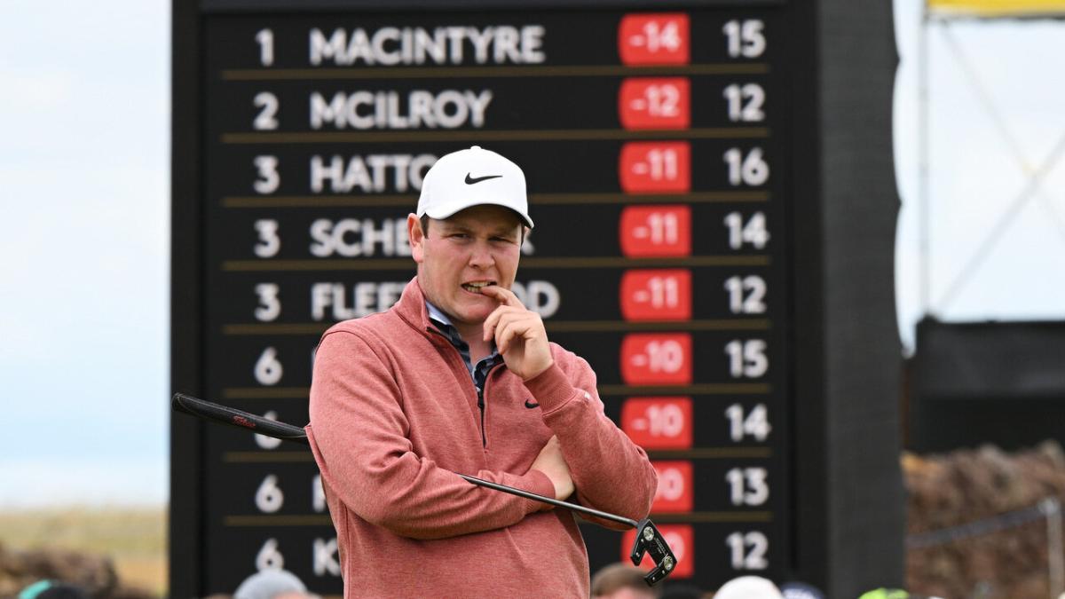 Golfer Robert MacIntyre